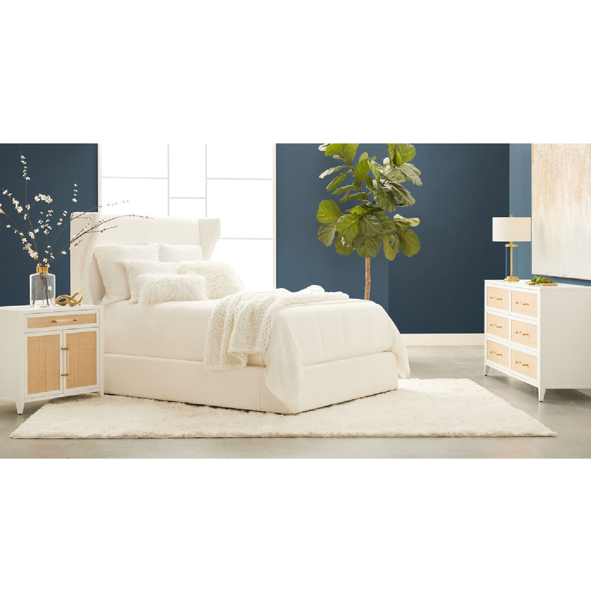   Rattan Inlaid 6-Drawer Double Dresser | Oroa.com