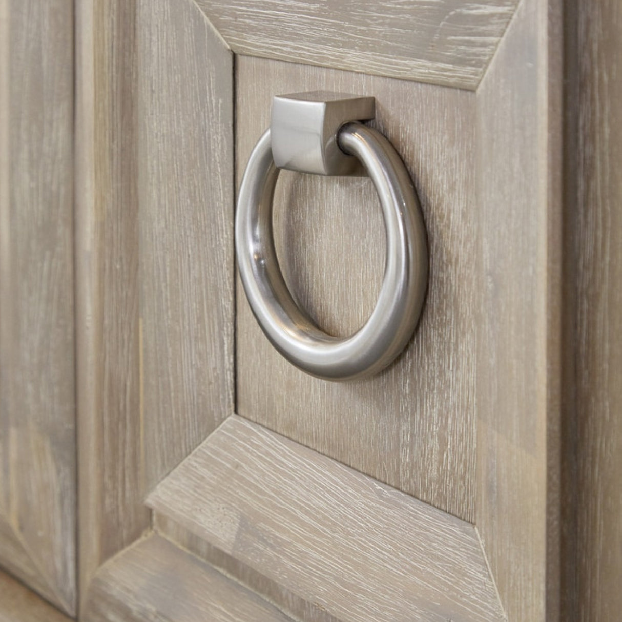   Marble Topped Acacia Media Cabinet | Oroa.com
