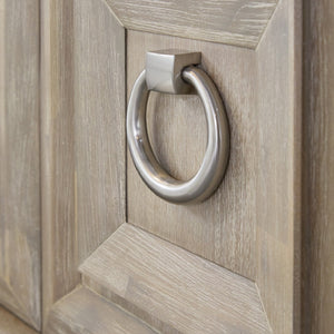   Marble Topped Acacia Media Cabinet | Oroa.com