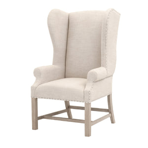   French Linen Wingback Accent Chair | Oroa.com
