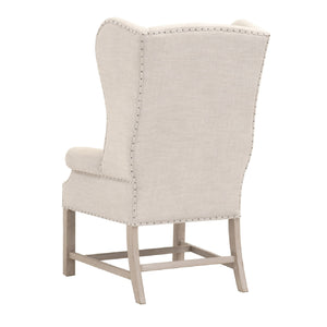   French Linen Wingback Accent Chair | Oroa.com