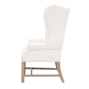   French Linen Wingback Accent Chair | Oroa.com