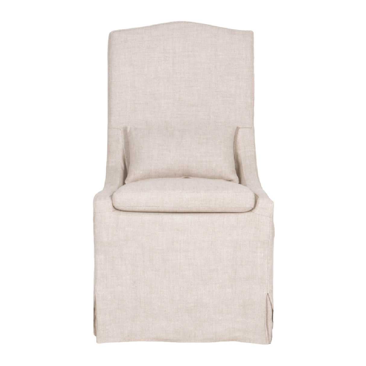   French Linen Skirted Dining Chairs (2) | Oroa.com