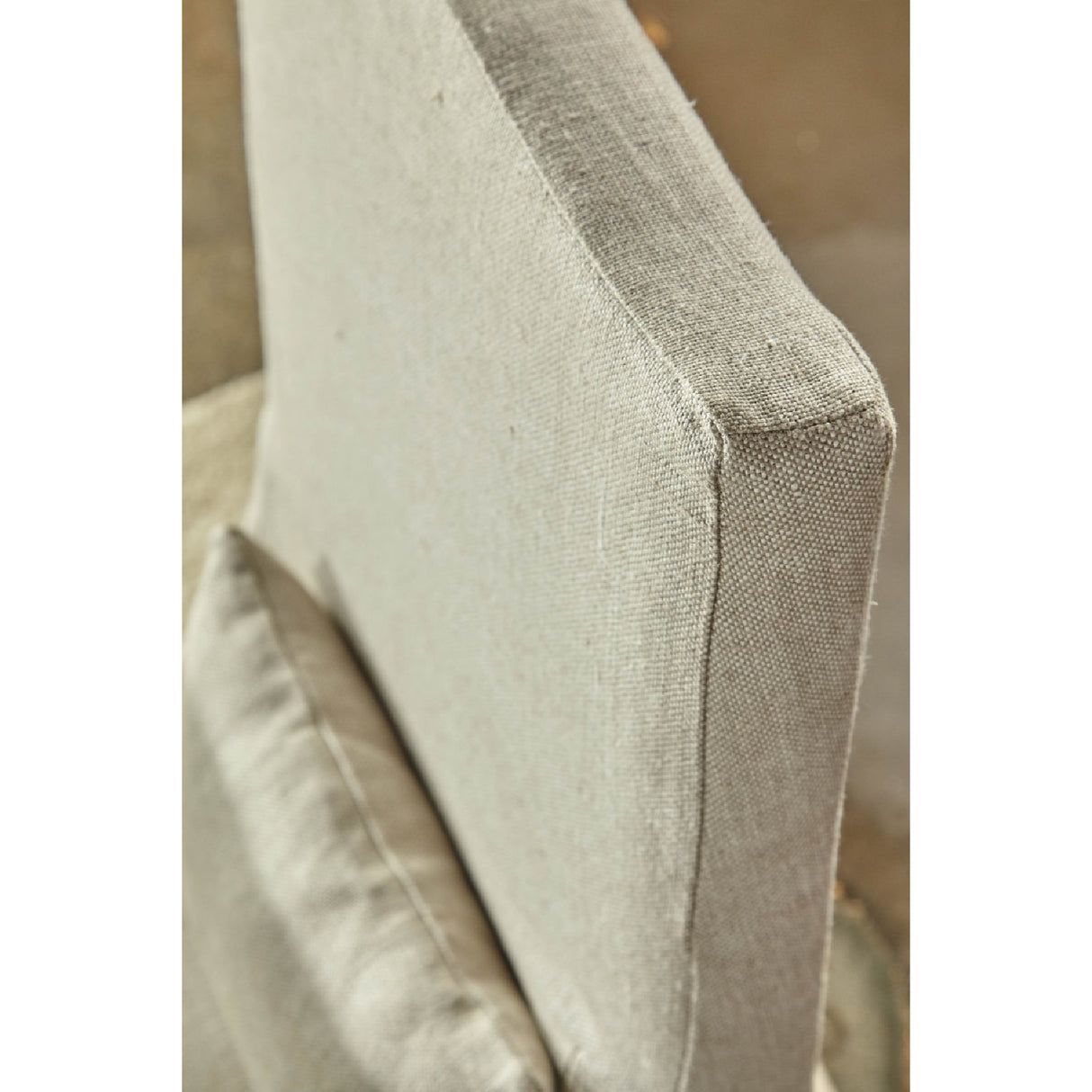   French Linen Skirted Dining Chairs (2) | Oroa.com