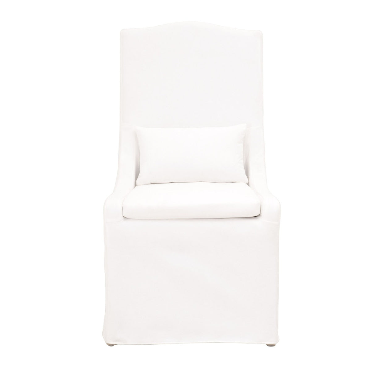   French Linen Skirted Dining Chairs (2) | Oroa.com