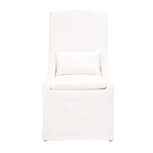   French Linen Skirted Dining Chairs (2) | Oroa.com