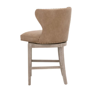   Modern European furniture - Nail Tacked Swivel Counter Stool - www.oroa.com | Oroa.com