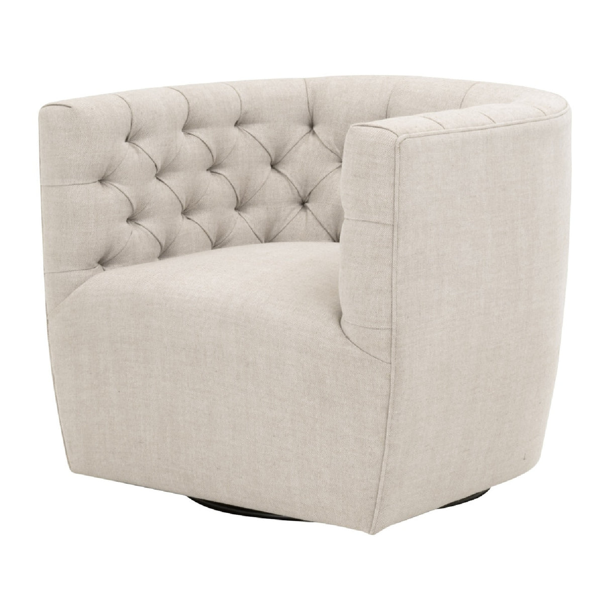   Tufted Back Swivel Club Chair | Oroa.com