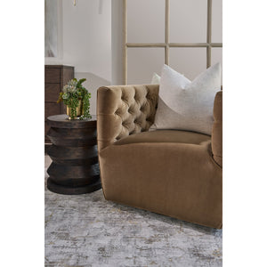   Tufted Back Swivel Club Chair | Oroa.com