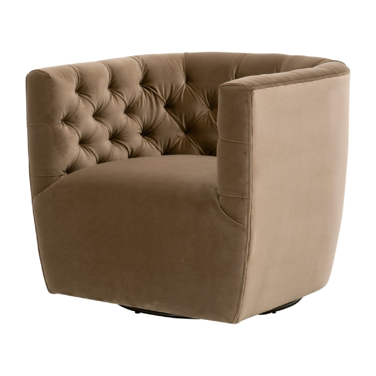   Tufted Back Swivel Club Chair | Oroa.com