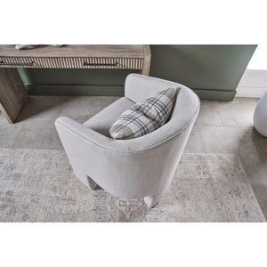   French Linen 3-Legged Accent Chair | Oroa.com