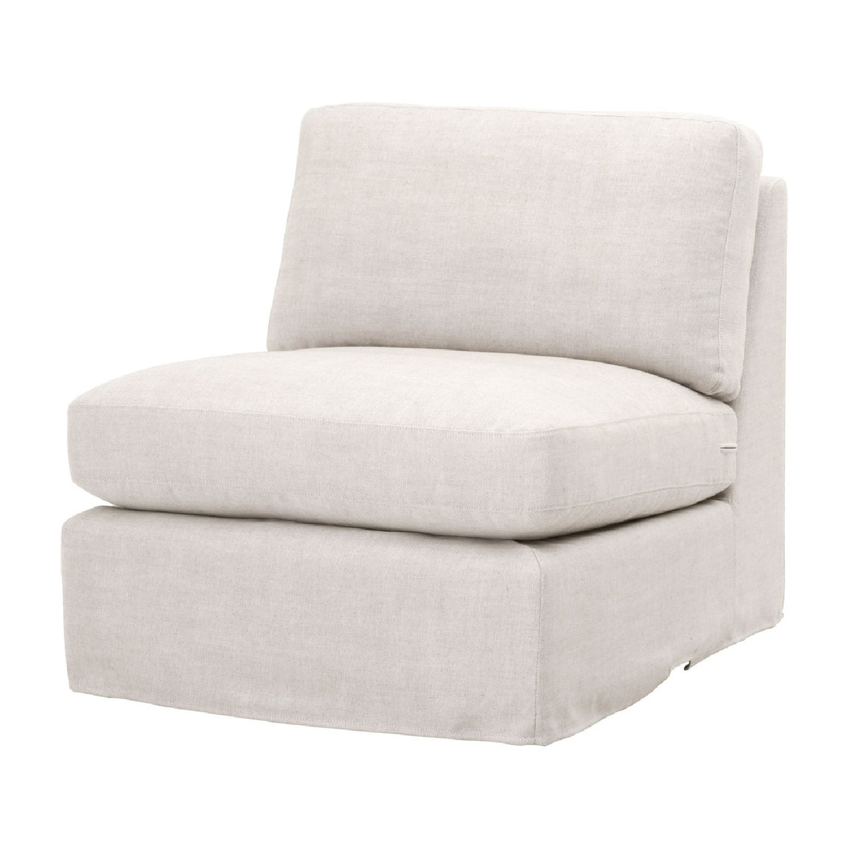   Cream Skirted Modular Accent Chair | Oroa.com