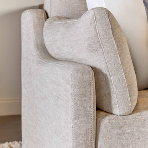   Cream Skirted Sofa | Oroa.com