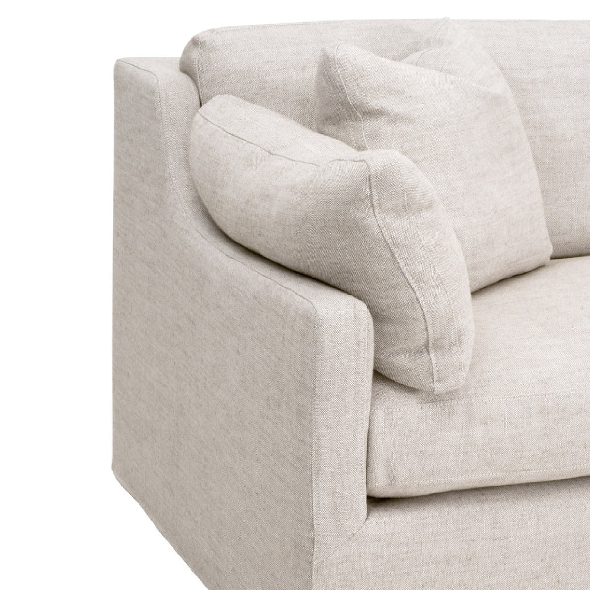   Cream Skirted Sofa | Oroa.com