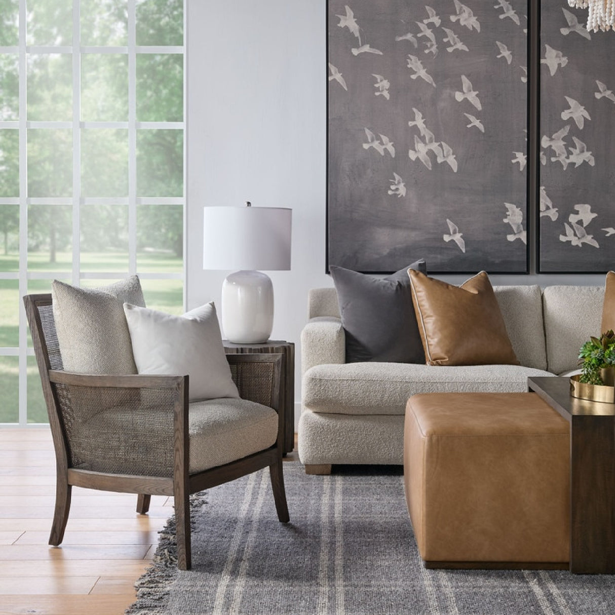   Linen Upholstered Sofa | Oroa.com