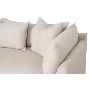   Beige Slipcover Sectional Sofa | Oroa.com