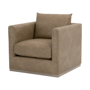   Oak Base Swivel Club Chair | Oroa.com