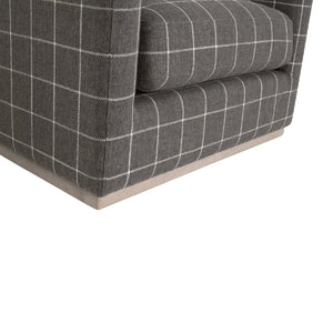   Oak Base Swivel Club Chair | Oroa.com