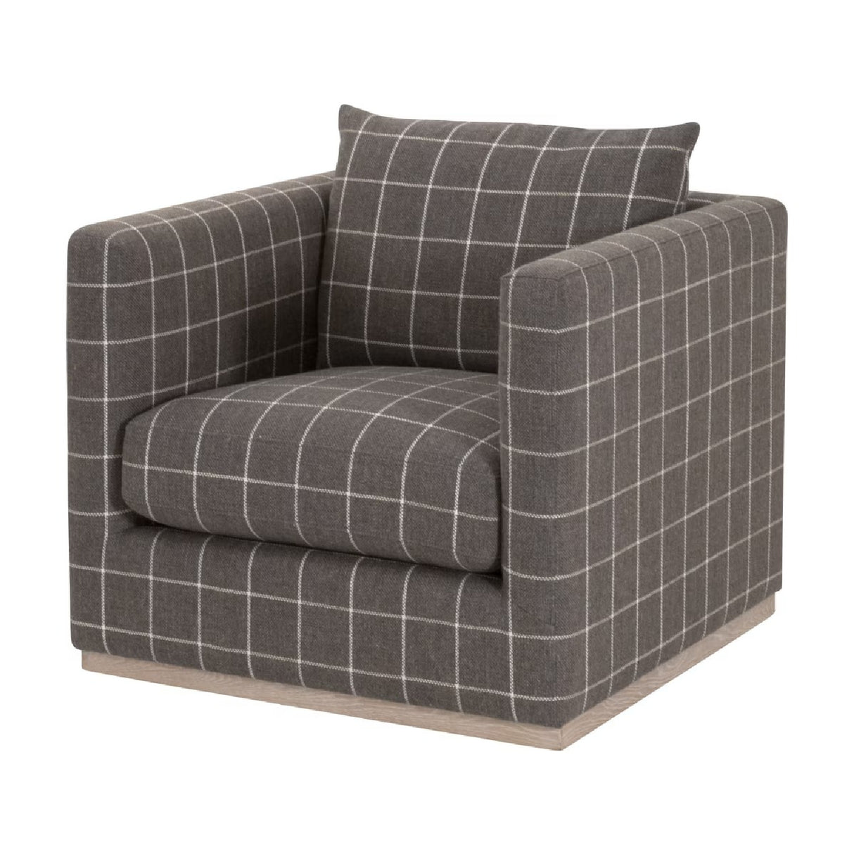   Oak Base Swivel Club Chair | Oroa.com
