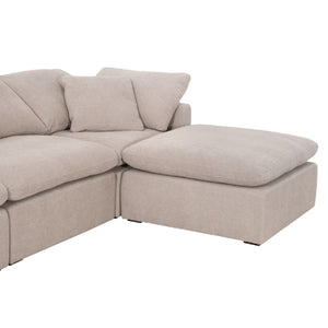   Modern European furniture - Square Cushioned Modular Ottoman - www.oroa.com | Oroa.com