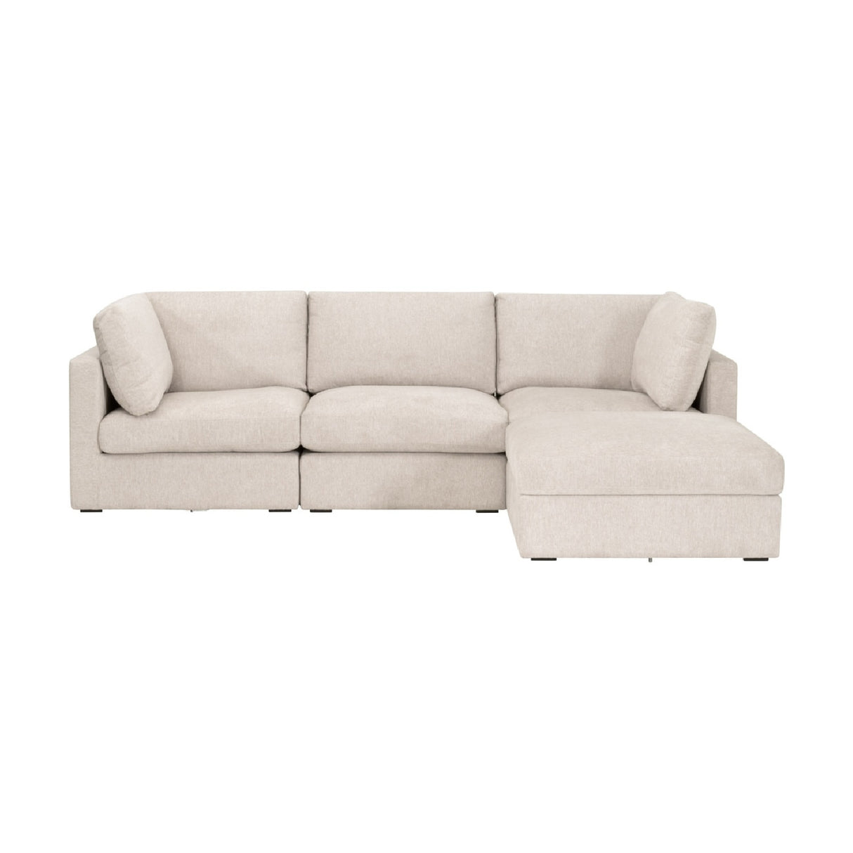   Cream Modular Storage Ottoman | Oroa.com