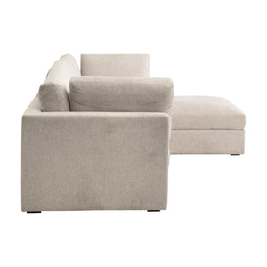   Cream Modular Storage Ottoman | Oroa.com
