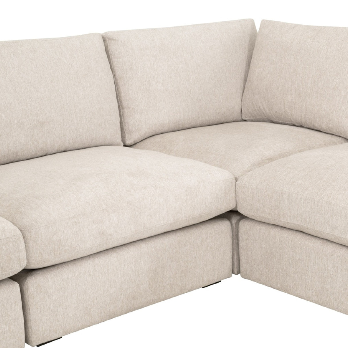  Cream Modular Storage Ottoman | Oroa.com
