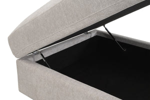   Cream Modular Storage Ottoman | Oroa.com