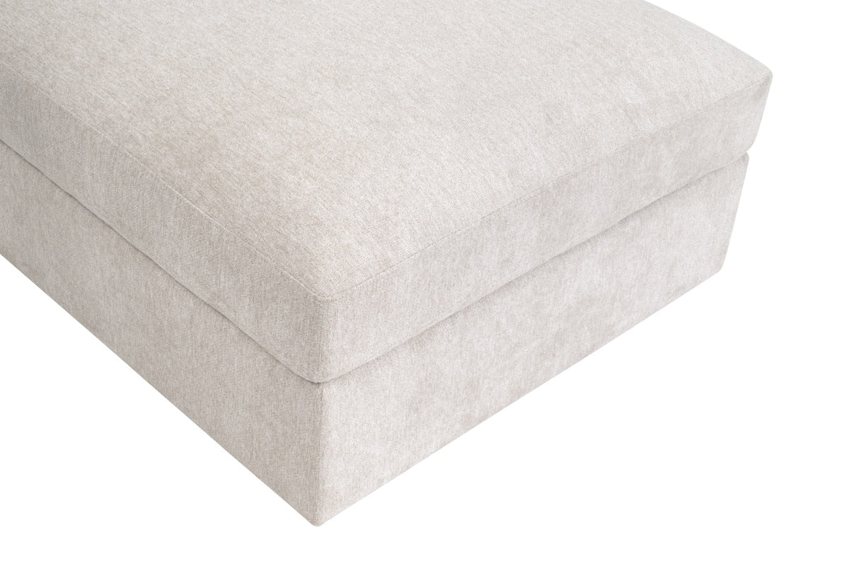   Cream Modular Storage Ottoman | Oroa.com