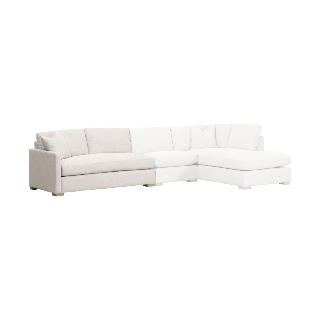   Gray Modular 2-Seater Sofa | Oroa.com