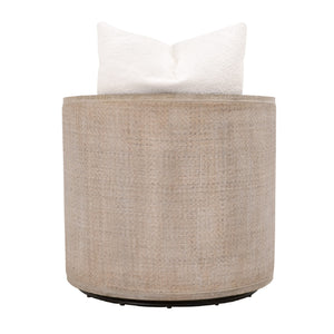   Curved Oak Swivel Club Chair | Oroa.com