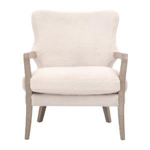   Cream Cushioned Lounge Chair | Oroa.com
