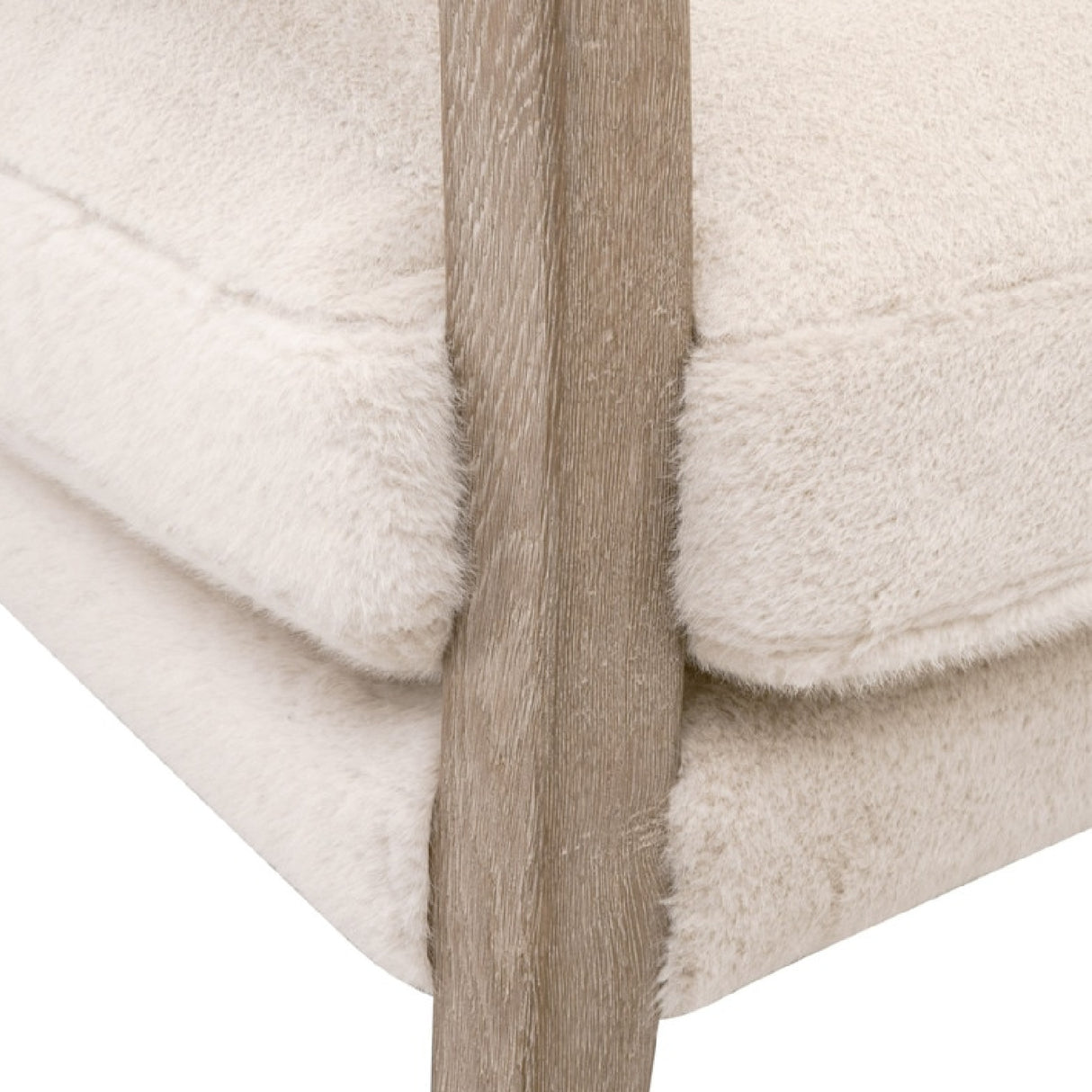   Cream Cushioned Lounge Chair | Oroa.com