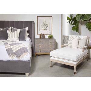   Gray Oak Chaise Lounge | Oroa.com