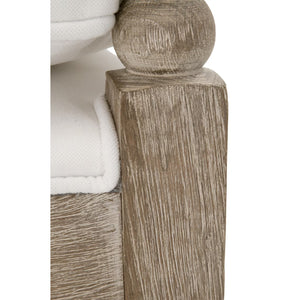  Cushioned Gray Oak Club Chair | Oroa.com