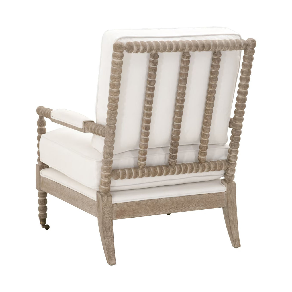   Cushioned Gray Oak Club Chair | Oroa.com