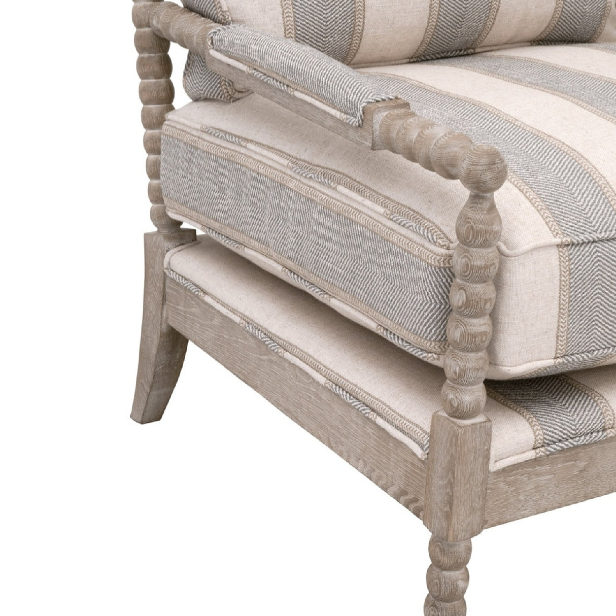   Gray Stripes Accent Chair | Oroa.com