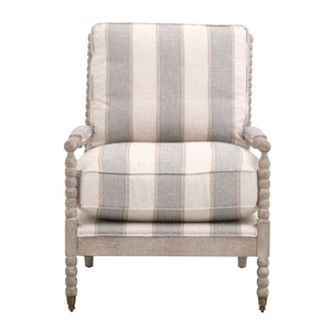   Gray Stripes Accent Chair | Oroa.com