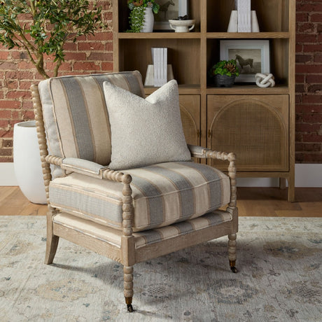  Gray Stripes Accent Chair | Oroa.com