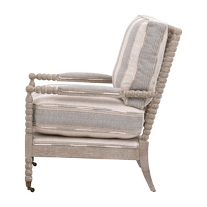   Gray Stripes Accent Chair | Oroa.com