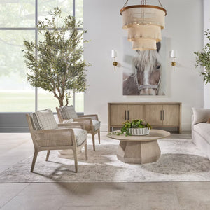   Oak Canework Lounge Chair | Oroa.com