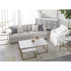   Skirted Swivel Club Chair | Oroa.com