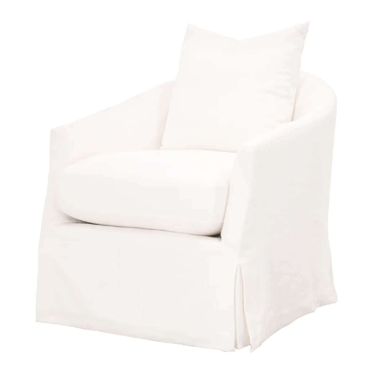   Skirted Swivel Club Chair | Oroa.com