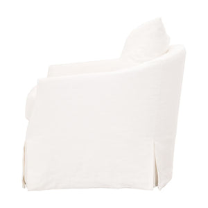   Skirted Swivel Club Chair | Oroa.com