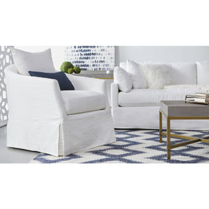   Skirted Swivel Club Chair | Oroa.com