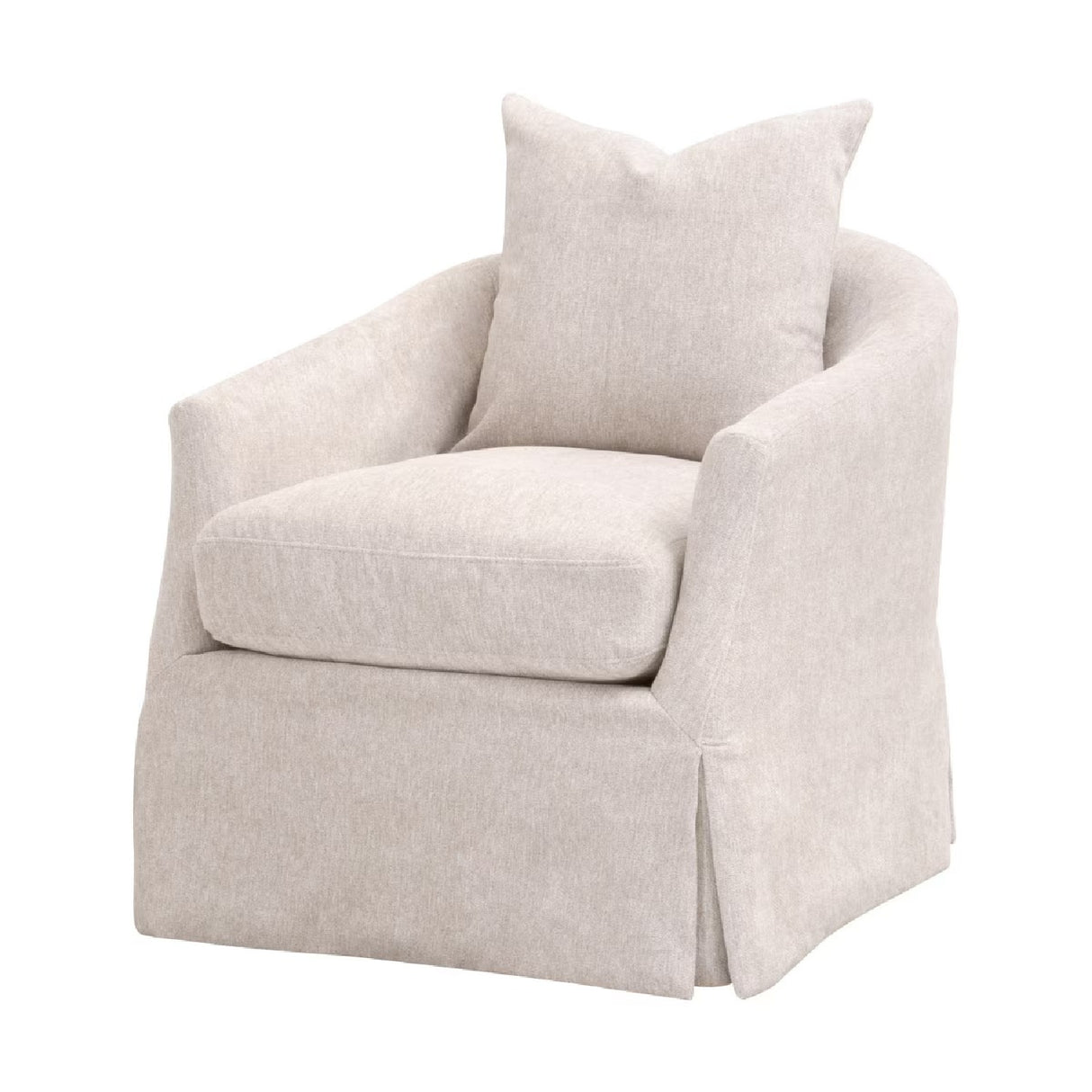   Skirted Swivel Club Chair | Oroa.com