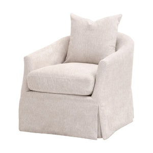  Skirted Swivel Club Chair | Oroa.com