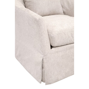   Skirted Swivel Club Chair | Oroa.com