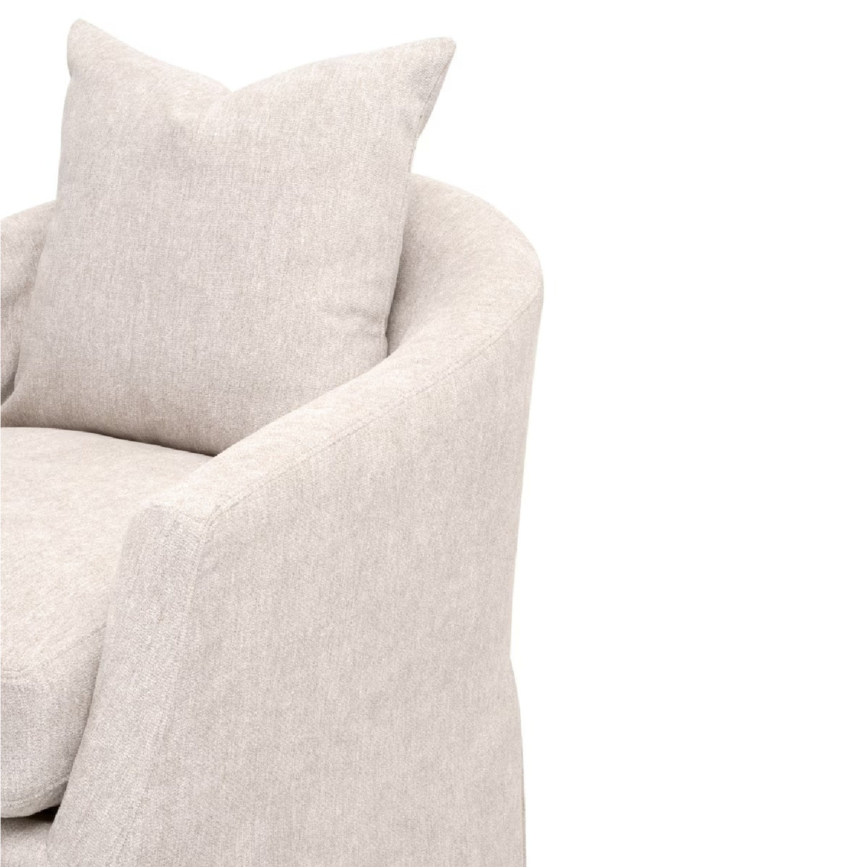   Skirted Swivel Club Chair | Oroa.com