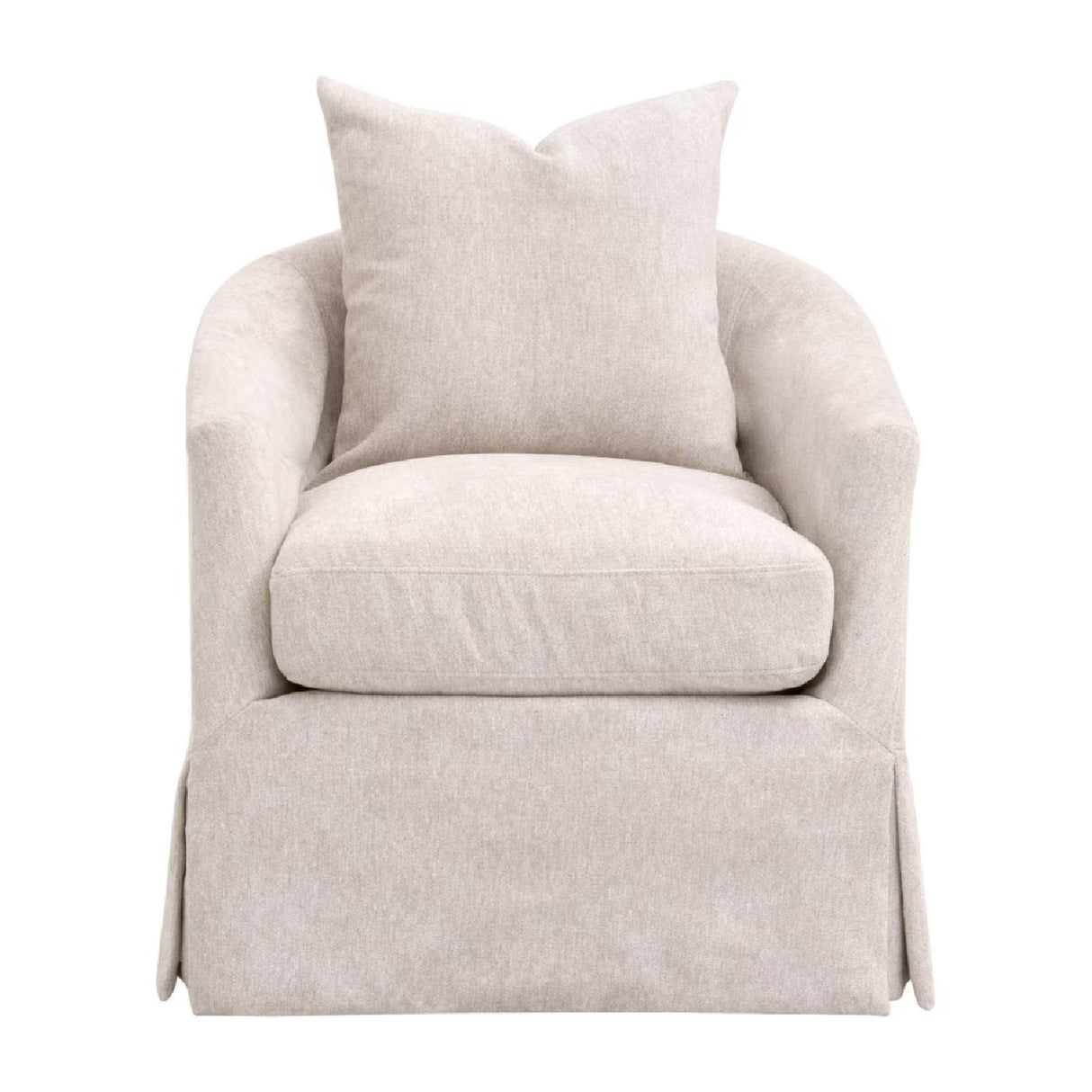   Skirted Swivel Club Chair | Oroa.com